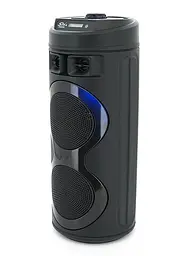 Переносна колонка караоке ZQS-6220 Bluetooth акустична система з мікрофоном та підсвічуванням 20 Вт USB Чорний - мініатюра 8