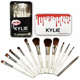 Професійні пензлики для макіяжу Kylie Professional Brush Set 12 шт. ∙ Набір кистей Kylie Professional для очей та обличчя - мініатюра 2