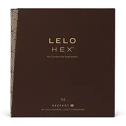 Презервативи Lelo Hex Respect XL, 58 мм, 36 шт