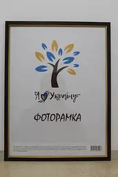 Фоторамка 30х42, коричнева із золотою вставкою, 1511-В84, СКЛО + ДВП                                                                                                                                                                                                                                                                                                                                             