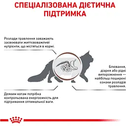 Сухий корм для котів Royal Canin Gastrointestinal Moderate Calorie при розладах травлення 0.4 кг - мініатюра 2