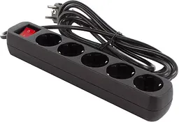 Мережевий фільтр olorWay 5 розетки/3M Black (CW-PSEA53BK)