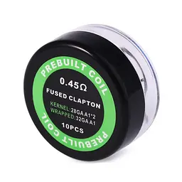 Комплект спіралей PREBUILT Fused Clapton Coil 0.45 10 шт Ом (bs057) - мініатюра 2