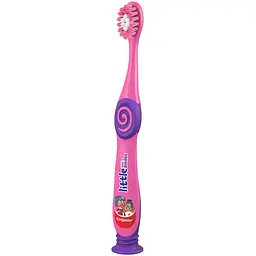 Дитяча зубна щітка Colgate Little Kids Smiles рожева - мініатюра 4
