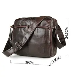 Сумка чоловіча 14369 Vintage коричнева - мініатюра 9