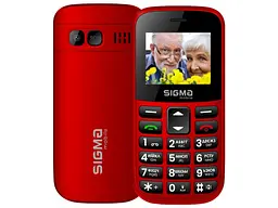 Мобільний телефон (бабусефон) Sigma mobile Comfort 50 CF115 EASY Red