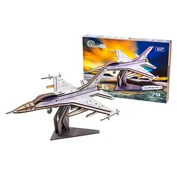 Дерев'яний 3D конструктор "F16" Арт-26913, 79 деталей