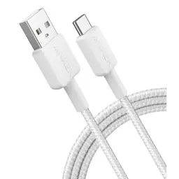 Кабель для передачи данных Anker 322 USB 2.0 AM to USB-C 0.9 m White (A81H5H21/A81H5G21) - миниатюра 3