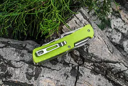 Багатофункціональний ніж Ruike Trekker LD43, (8.5 см) 12C27 / G10 зелений, 15 інстр. - мініатюра 10