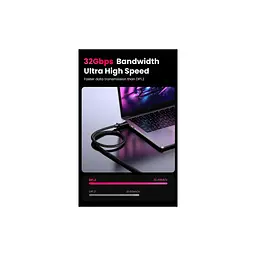 Кабель мультимедійний DisplayPort M to DisplayPort M 5.0m V1.4 braided DP114 black Ugreen (80394) - мініатюра 5