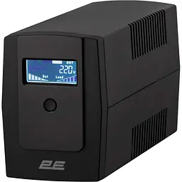 Джерело безперебійного живлення 2E DD650, 650VA/360W, LCD, USB, 2xSchuko