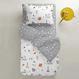 Набір простирадл полуторне Cosas WHITE/GREY STARSFALL 155х240 см (SetSheet_White_StarfallGrey_155х240) - мініатюра 4