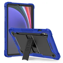 Захисний чохол для планшета Samsung Galaxy Tab S9 (SM-X710/X716B/X718U)/S9 FE (SM-X510/X516)/S10 FE (SM-X520/X526)/S10 Lite (SM- X400/X406), Rover, синій, протиударний, з відкидною підставкою, накладка, TPU+PC, амортизуючі кути - мініатюра 2