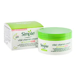 Денний крем для обличчя Simple Kind to Skin, вітамінний, 50 мл - мініатюра 2