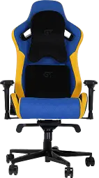 Геймерське крісло GT Racer синє з жовтим (X-0724 Blue/Yellow) - мініатюра 2