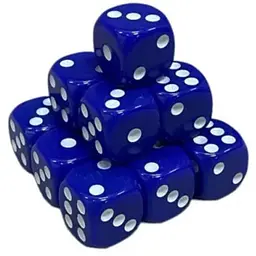 Настільна гра Games 7 Days Кубик D6 з точками (синій) , 1 шт. (g7dd6dotsblue)