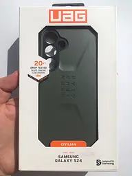 Оригінальний протиударний чохол для Samsung Galaxy S24 (S921) UAG Civilian Olive 214437117272 - мініатюра 2