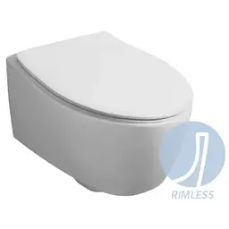 Унітаз підвісний Simas Lft Spazio з кришкою soft-close LFT18-F85-LFT006 Glossy white, Білий