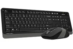 Комплект бездротовий A4tech Fstyler FG1010, Black+Grey, клавіатура+миша - мініатюра 2