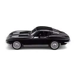 Автомодель - CHEVROLET CORVETTE SPLIT WINDOW 1963 (матовий чорний) - мініатюра 8