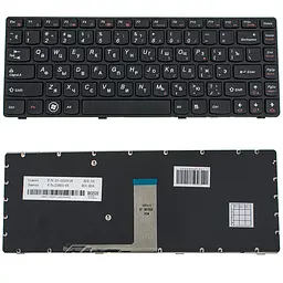 Клавіатура для ноутбука LENOVO (Y480, Y485) rus, black - мініатюра 2