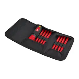 Набор отверток прецезионных изолированных VDE MILWAUKEE 10-в-1 (рукоятка VDE + 10 бит VDE) - мініатюра 3