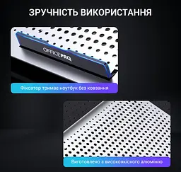 Охолоджувальна підставка для ноутбука до 17 дюймів OfficePro OPCP-620 2xUSB 6xfans - мініатюра 9
