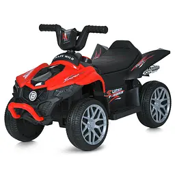 Квадроцикл дитячий 12V 2 мотора 25W MP3 USB EVA шкіра червоний (M 6181EL-3)