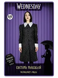 Карнавальний дитячий костюм Ciao MGM Wednesday Addams плаття Венсдей Адамс для дівчинки 140 см 6–8 років чорний (SKU-387) - мініатюра 7