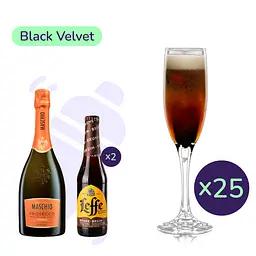 Коктейль Black Velvet (набір інгредієнтів) х25 на основі Maschio Prosecco Treviso