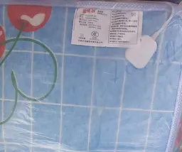 Електропростирадло електро грілка електричне простирадло ковдра electric blanket 150*180см 150Вт UKC блакитна - мініатюра 2