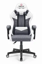 Комп'ютерне крісло Hell's Chair HC-1004 White-Grey (тканина)