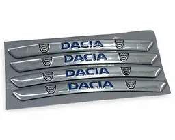 Емблема обода колеса Dacia 4 шт Алюміній наклейка на диски на скотчі