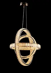 Люстра стельова LED Splendid Ray L950-500/3, 3 лампи, золота, регульована висота 60-160 см, сучасний стиль для дому - мініатюра 4