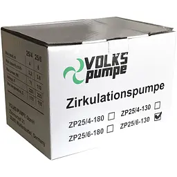 Насос циркуляційний VOLKS pumpe  ZP25/6 130мм + гайки - мініатюра 8