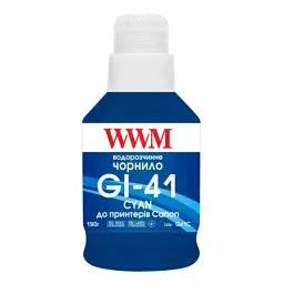 Чорнило WWM Canon GI-41 для Pixma G2420/3420 (KeyLock) 190 г Cyan (G41C)
