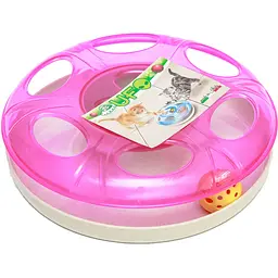 Іграшка для котів Georplast Ufo, два м'ячі, 25x8 см, в асортименті - мініатюра 2
