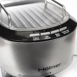 Кавоварка Holmer HCM-105 Silver, 850W, ріжкова, еспресо ріжкова, керування механічне, мелена кава, тиск 15 бар, об'єм 1.2 л - мініатюра 5