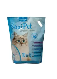 Наповнювач для котячих туалетів, Силікагель, Sani Pet, 10л