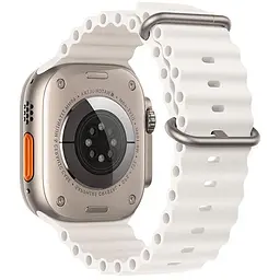 Ремінець Hoco iWatch WA12 Original series marine double buckle silicone strap (38/40/41 мм) Black - мініатюра 6