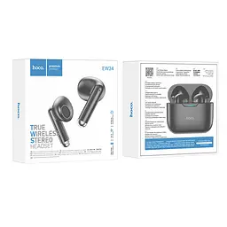 Навушники Hoco EW34 Full true wireless BT headset Black - мініатюра 6
