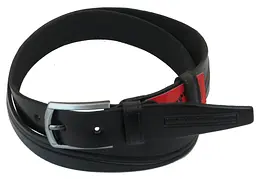 Ремінь Skipper 1047-35 під брюки натуральна шкіра 3,5 см Чорний