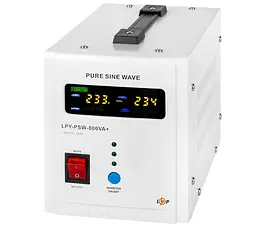 Джерело безперебійного живлення з правильною синусоїдою LogicPower LPYPSW-800VA 560Вт, LCD, 12V під зовнішній АКБ, заряд 15А - мініатюра 3