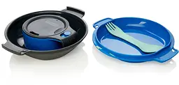 Набір посуду Humangear GoKit Deluxe 7-tool Mess Kit Charcoal/Blue (1054-022.0125) - мініатюра 2