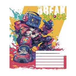 Зошит Школярик Break the rules 12 аркушів лінія (012-3492L), в асортименті - мініатюра 2