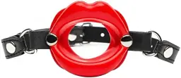Кляп I’MCUM HotMouth для рольових ігор Чорно-червоний (IM-SM209)