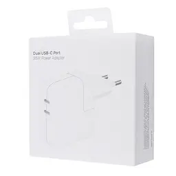 МЗП 35W Dual Power Adapter for Apple (2USB-C) (AAA) (box) White - мініатюра 4