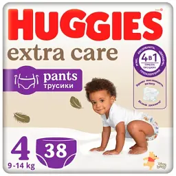 Підгузки Huggies Extra Care Pants 4 9-14 кг 38 шт (5029053549323)