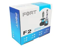 LED лампи автомобільні H4 FORT F2 радіатор+кулер 4000Lm/CSP/30W/5000K/IP65/9-16V 2 шт - мініатюра 5