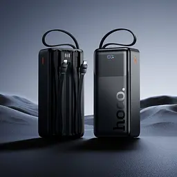 Зовнішній акумулятор Hoco J156B Founder 30000mAh 22.5W Black [156053] - мініатюра 8